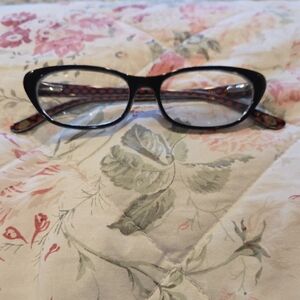 Lulu Guinness Eyeglasses L867 Black Cat Eye 50-14-135 (Frames only)